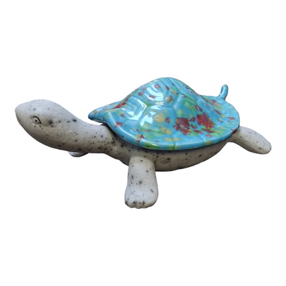 Handmade Medium Turtle with Lid Pottery