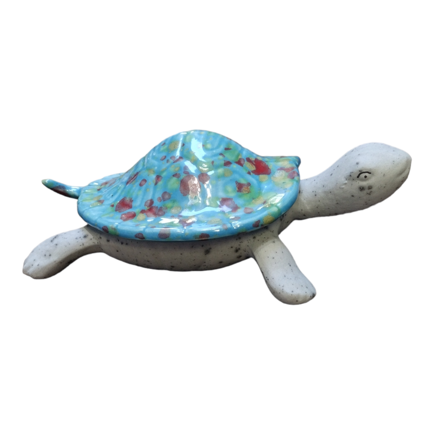 Handmade Medium Turtle with Lid Pottery