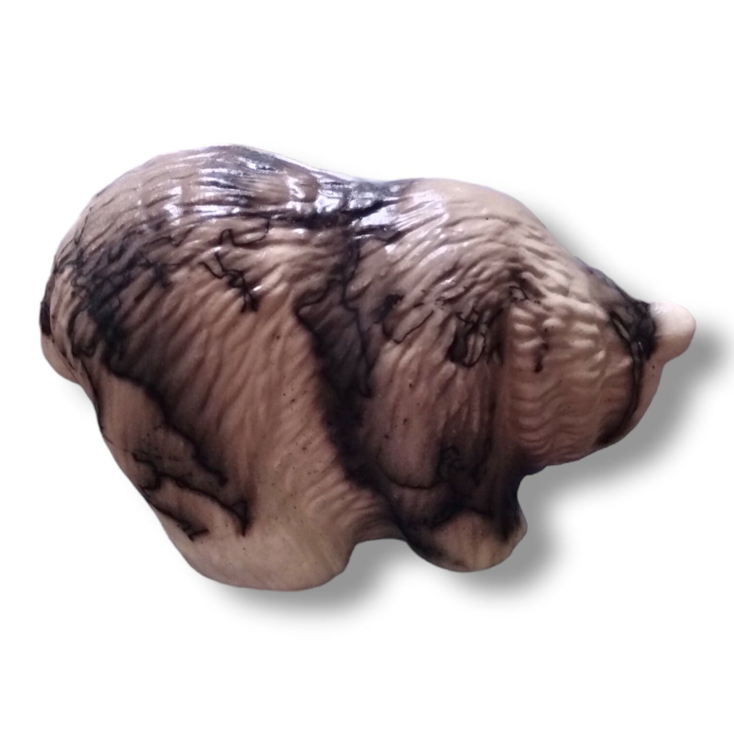 Handmade Small Horsehair Bear Pottery