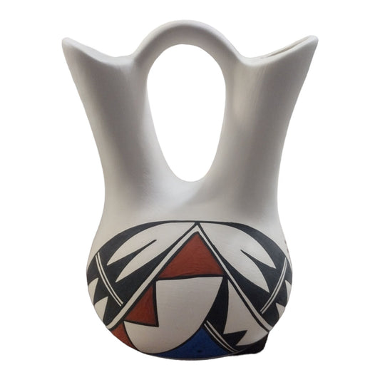 Handmade Medium Native American Acoma Wedding Vase Pottery