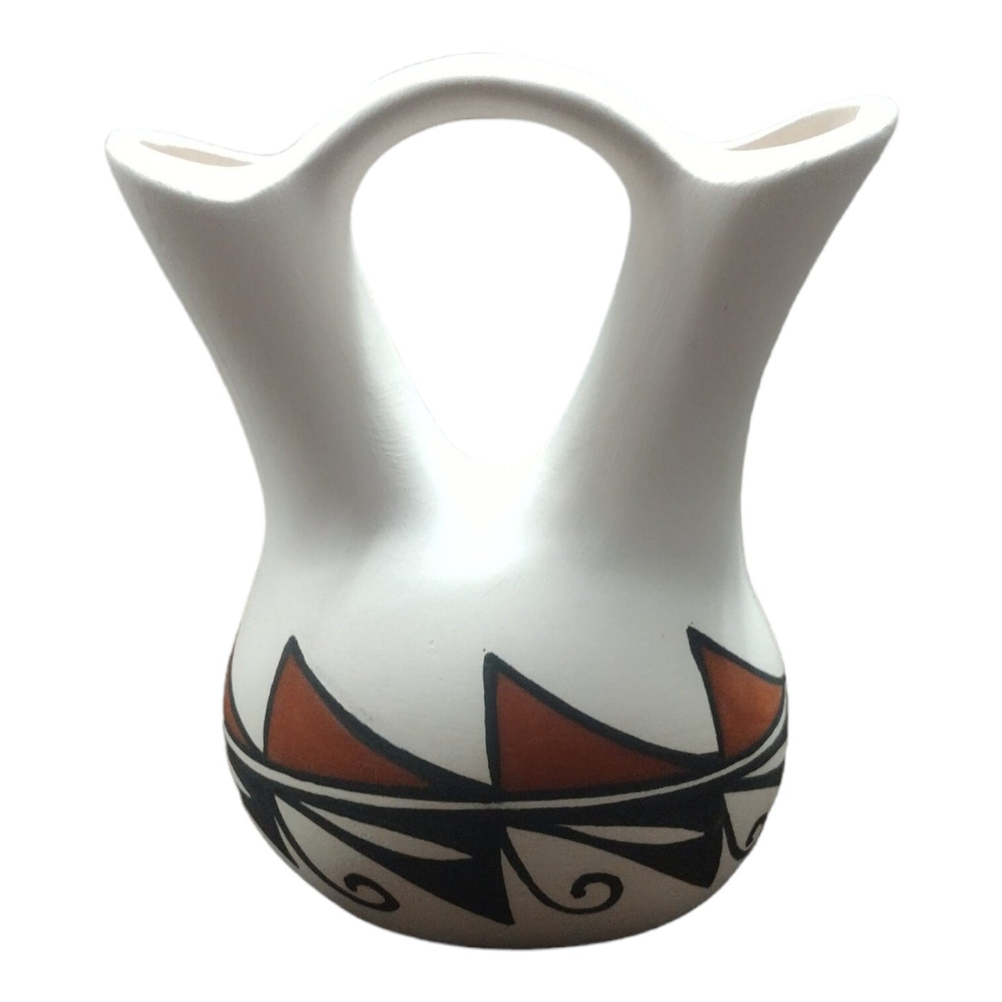Handmade Small Native American Acoma Wedding Vase Pottery Style 3