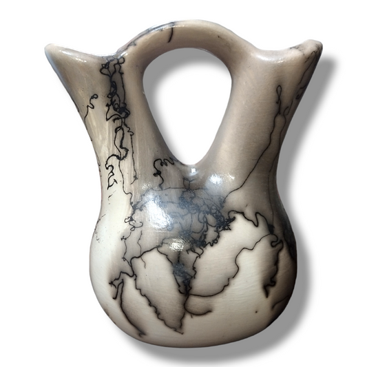 Handmade Small Horsehair Plain Design Wedding Vase Pottery